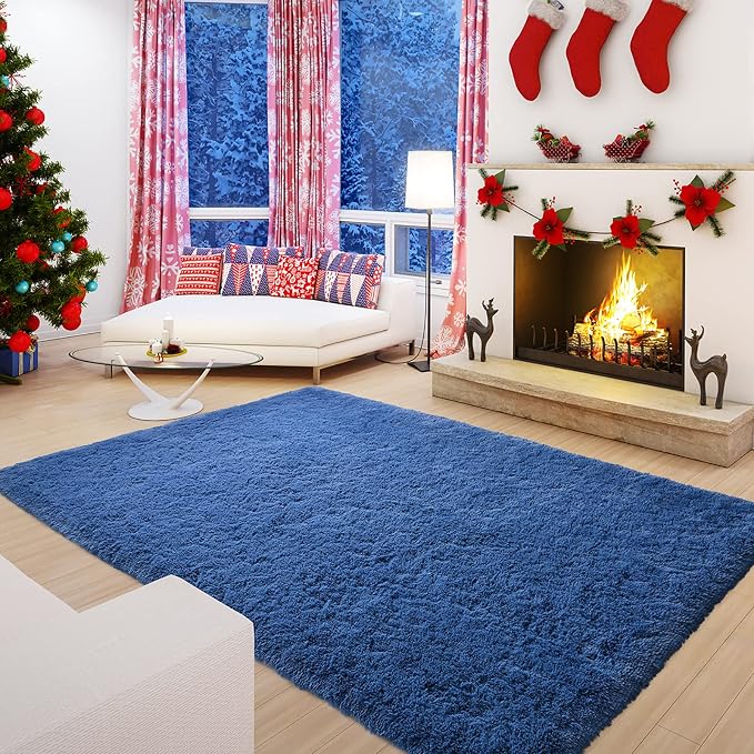 Andecor Soft Fluffy Bedroom Rugs, 4 x 6 Feet Indoor Shaggy Plush Area Rug - Image 5