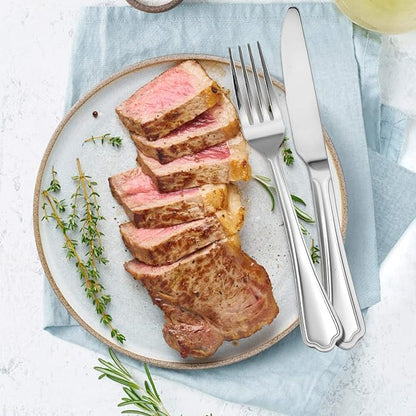 E-far Dinner Knives Set of 12, 9 Inch Stainless Steel Serrated Steak Butter - Image 4