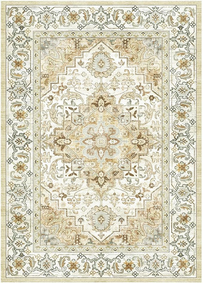 Lessymo 8 x 10 Area Rugs for Living Room, Machine Washable Area Rugs Boho Faux - Image 9