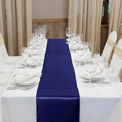 ANECO 4 Pack Satin Table Runner 12 x 108 Inch Long Bright Silk and Smooth - Image 4