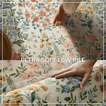 Machine Washable Rugs for Living Room: 6x9 Area Rugs for Bedroom Vintage Stain - Image 5