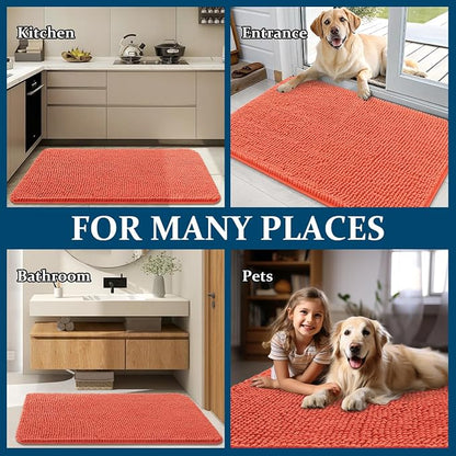 OLANLY Dog Door Mat for Muddy Paws 32x20, Absorbs Moisture and Dirt, Absorbent - Image 8