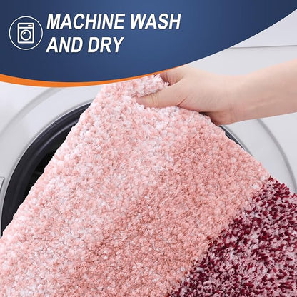 OLANLY Large Bathroom Rugs Mat 54x24, Extra Soft Absorbent Microfiber Bath Rugs - Image 5