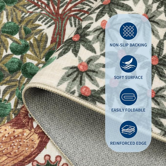 GarveeHome Round Area Rugs 5ft for Bedroom - Image 4
