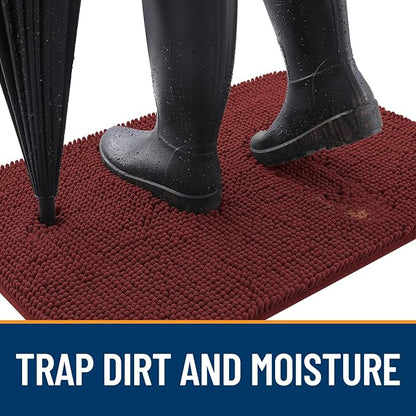 OLANLY Dog Door Mat for Muddy Paws 59x35, Absorbs Moisture and Dirt, Absorbent - Image 2