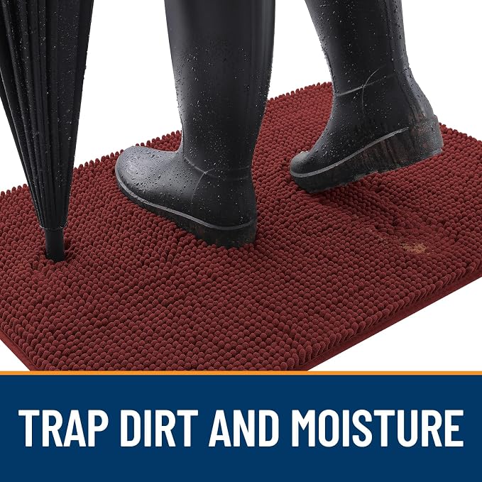 OLANLY Dog Door Mat for Muddy Paws 59x24, Absorbs Moisture and Dirt, Absorbent - Image 2
