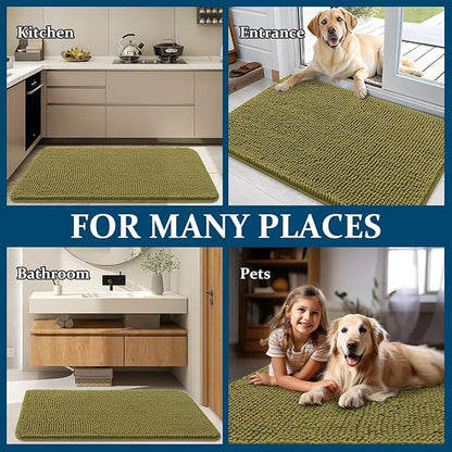 OLANLY Dog Door Mat for Muddy Paws 30x20, Absorbs Moisture and Dirt, Absorbent - Image 8