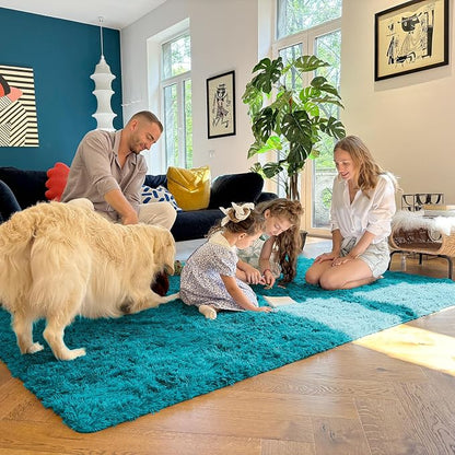 OLANLY Area Rugs for Living Room Bedroom, Machine Washable 4x5.9 ft Soft Fluffy - Image 7