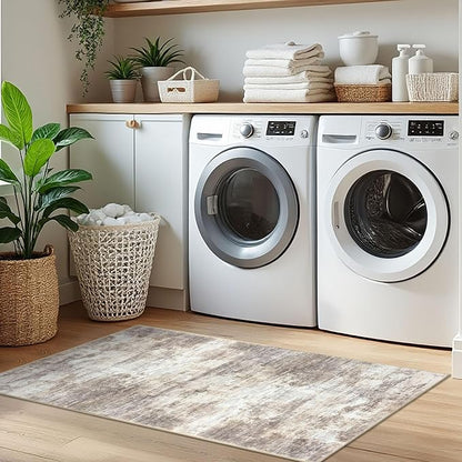 IOHOUZE Abstract Runner Rug 2x5 Ft Washable Runners - Image 9