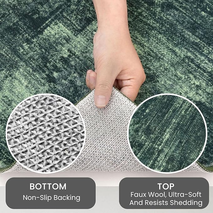IOHOUZE Abstract Runner Rug 3x14 Ft Washable Runners - Image 4