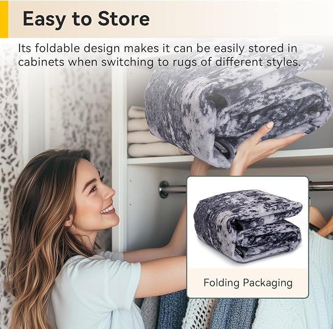 RELEANY Washable Area Rugs 3x9 Non-Slip Modern Abstract Soft - Image 6