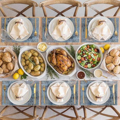 Emvency Farmhouse Placemats Set of 6, 12x18 Inch - Image 6