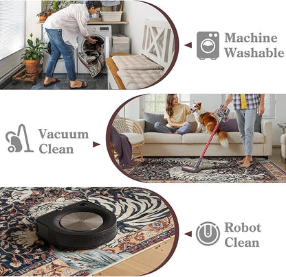 Moynesa Tiger Washable Area Rugs - Image 5
