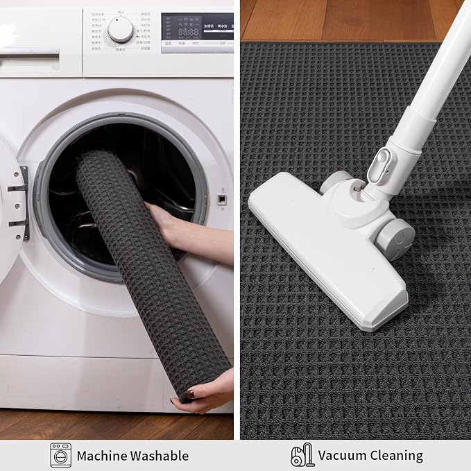 YIHOUSE Indoor Door Mat 24" x 36", Non-Slip Washable Entryway Mat, Dirt Trapper - Image 5