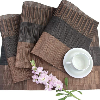 PIGCHCY Placemats Set of 8 Washable Durable Placemat Vinyl Heat Resistant - Image 4