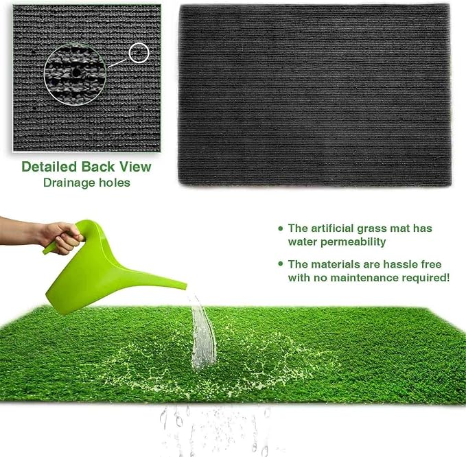LITA Realistic Artificial Grass Turf Lawn Customized Size 9 x 14 Feet, 1.38" - Image 3