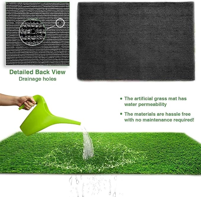 LITA Realistic Artificial Grass Turf Lawn Customized Size 4 x 42 Feet, 1.38" - Image 3