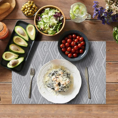 Aofmee Placemats Set of 6, Heat Resistant Place Mats, Washable Durable PVC - Image 5