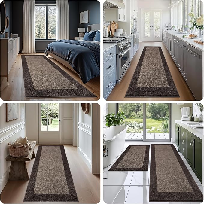Machine Washable Kitchen Rug 24" x 96", Non Slip Kitchen Mat - Image 5