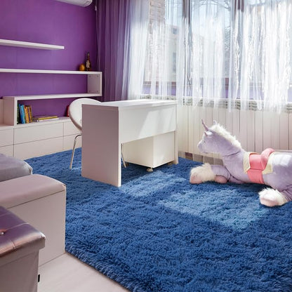 Andecor Soft Fluffy Bedroom Rugs Indoor Shaggy Plush Area Rug - Image 4