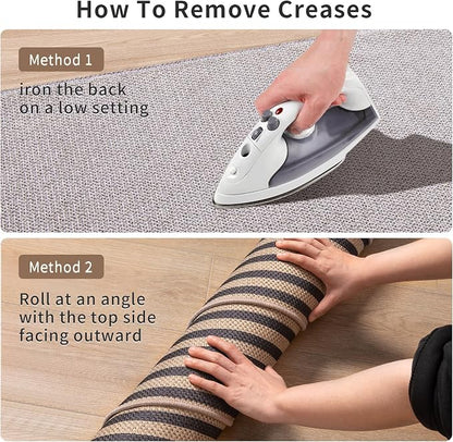 Tangsoo Rainbow Easy Jute Rug 2.6x10 Washable Runner Rug - Image 5
