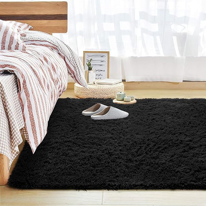Andecor Soft Fluffy Bedroom Rugs, 6 x 9 Feet Indoor Shaggy Plush Area Rug - Image 9