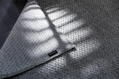 CAMILSON Easy Jute Rug 5x7 Indoor Outdoor Gray Farmhouse Area Rugs - Image 5