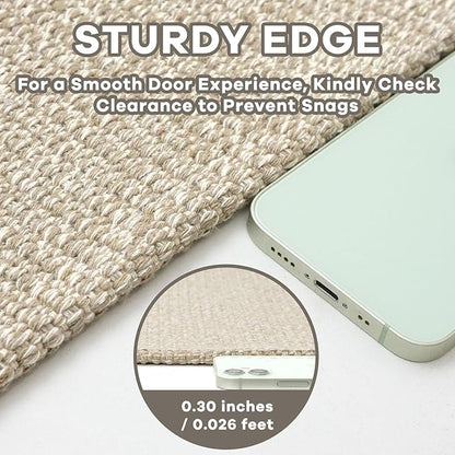 EARTHALL Washable Area Rugs 6x9 Ft Non Slip Living Room Rugs Cotton Rubber - Image 2