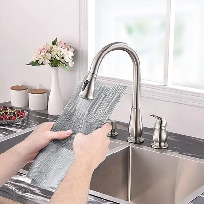Aofmee Placemats, Heat Resistant Place Mats Set of 6, Washable PVC Table Mats - Image 2