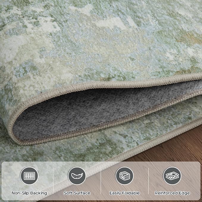 9x12 Area Rugs for Living Room Rug Washable: Modern Large Rug for Dining Room - Image 4