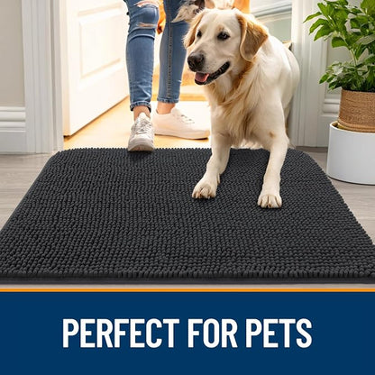 OLANLY Dog Door Mat for Muddy Paws 45x27, Absorbs Moisture and Dirt, Absorbent - Image 6