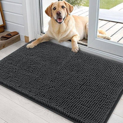 OLANLY Dog Door Mat for Muddy Paws 36x24, Absorbs Moisture and Dirt, Absorbent by OLANLY