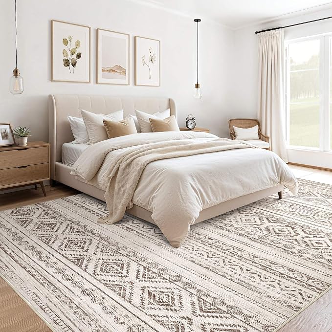 cotiled 5x8 Area Rugs Living Room Rug: Washable Boho Rugs - Image 3