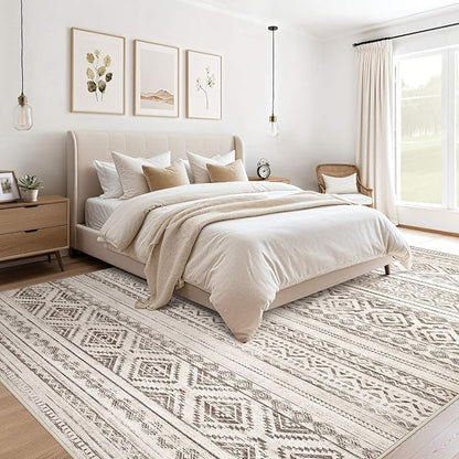 cotiled 5x8 Area Rugs Living Room Rug: Washable Boho Rugs - Image 3