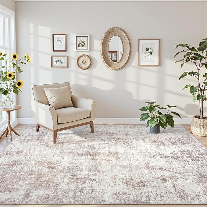 Area Rugs 5x7 Living Room: Large Soft Washable Rug Modern Abstract Anti-Skid - Image 6