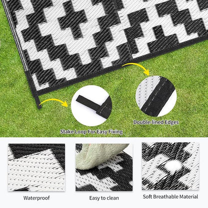 Outdoor Patio Plastic Straw Rug - Image 4