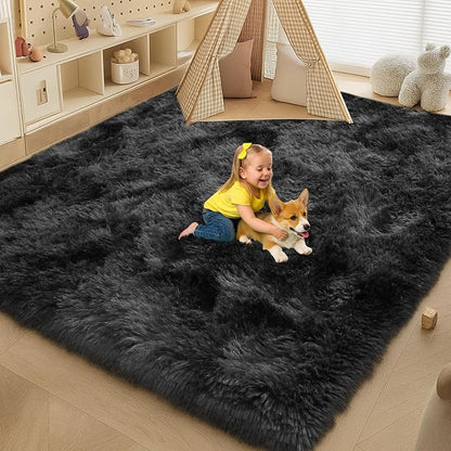 Large 9x12 Area Rug for Living Room, Soft Shag Rugs for Bedroom, Non-Slip Ultra - Image 5