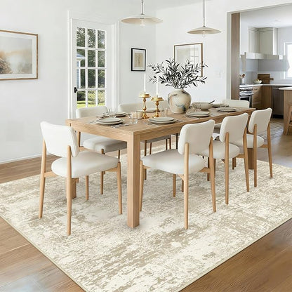 RELEANY Washable Area Rugs 9'x12' Non-Slip Modern Abstract Soft - Image 2