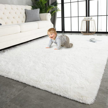 TWINNIS Super Soft Shaggy Rugs Fluffy Carpets 6x9 Feet, Indoor Modern Plush by TWINNIS