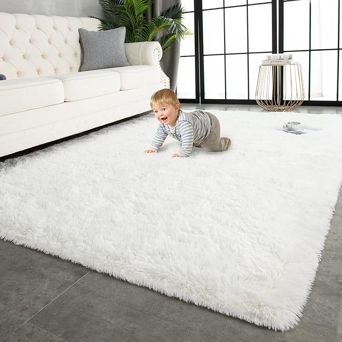 TWINNIS Super Soft Shaggy Rugs Fluffy Carpets 9x12 Feet, Indoor Modern Plush by TWINNIS