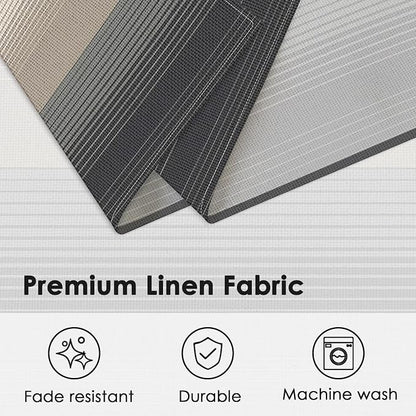 Emvency Farmhouse Placemats Set of 4, 12x18 Inch, Geometric Modern | Striped - Image 4