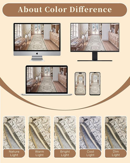 Madane Washable Runner Rug 2x6, Ultra-Thin Non-Slip Non-Shedding Hallway Runner - Image 10