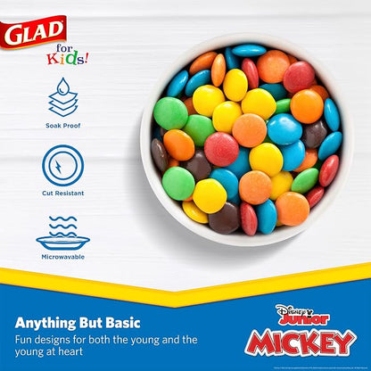 Glad Disney Mickey and Friends Disposable Snack Bowls, 6 Oz, soak-proof - Image 3