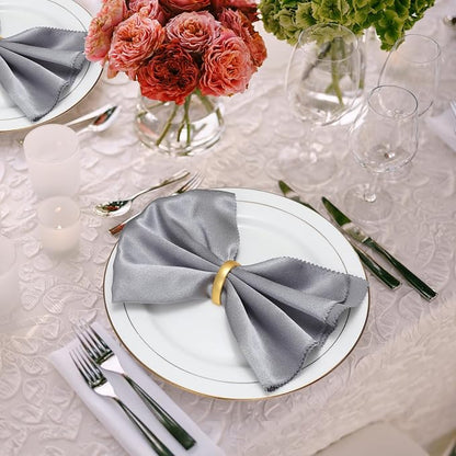 KPOSIYA Napkin Rings Set of 48, Matte Gold Napkin Rings Bulk - Image 5