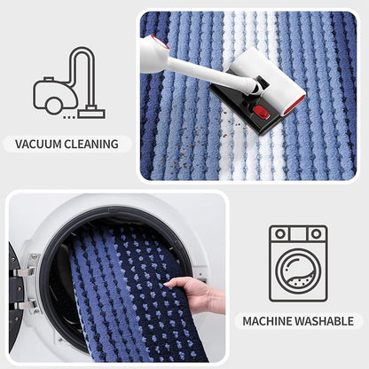 Kitinjoy Indoor Outdoor Door Mat, 32x20 Non-Slip Absorbent Dirt Trapper - Image 5