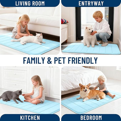 OLANLY Memory Foam Long Bathroom Rugs Runner 59x20, Super Soft Absorbent Bath - Image 9