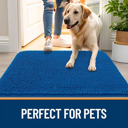 OLANLY Dog Door Mat for Muddy Paws 47x24, Absorbs Moisture and Dirt, Absorbent - Image 6