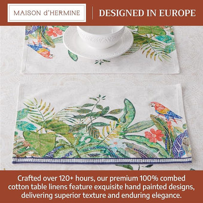 Maison d' Hermine Placemats Set of 4 Reusable 100% Combed Cotton | Cloth Place - Image 3