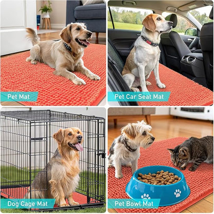 OLANLY Dog Door Mat for Muddy Paws 47x24, Absorbs Moisture and Dirt, Absorbent - Image 7