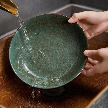 8.75 Inch Large Ceramic Pasta Bowls, 32 Oz Reactive Glaze Stoneware Pasta - Image 7